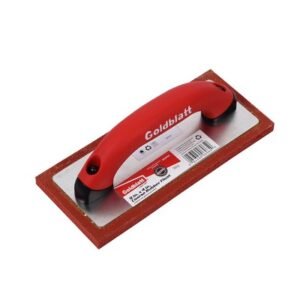 GOLDBLATT/Goodbutt-Goldblatt 9" x 4" red rubber plate mud mudge knife- (G06965)/1 handful