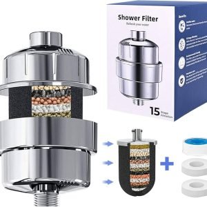 Water Saving Vitamin-C Filtered Shower Head & Filters Products